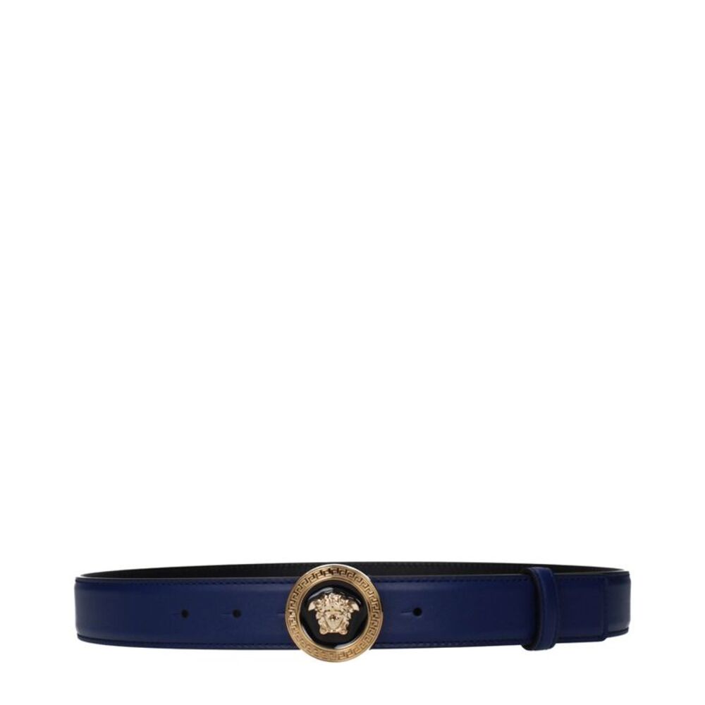 Versace Blue Leather Women's Belt